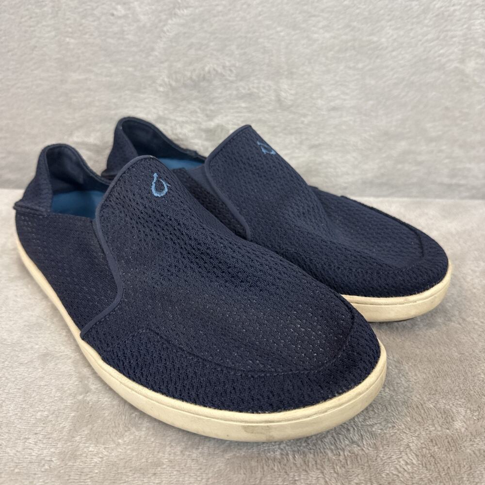 OluKai Men's Nohea Mesh Slip-On Shoes in Blue US M 10 Loafers Comfort Casual